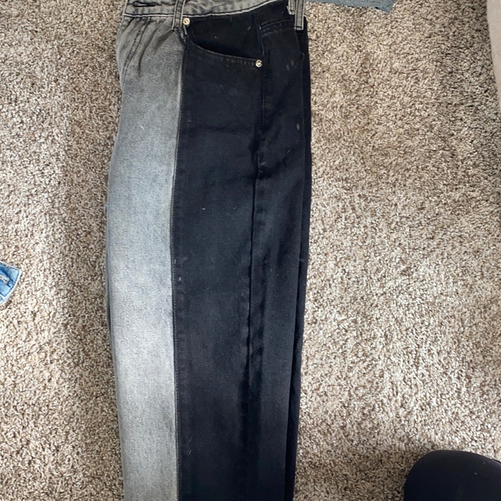 grey wash & black adika jean pants.